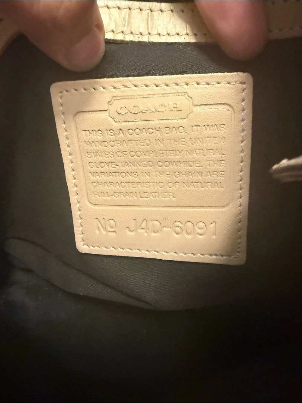 Vintage Coach Signature Canvas Bucket Backpack in Brown and Tan